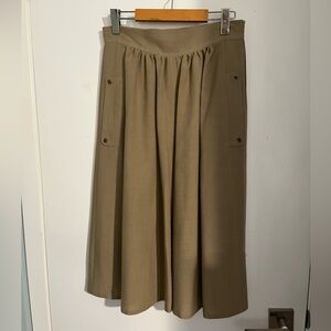 Steilmann Tan Midi Skirt. Waist 28”